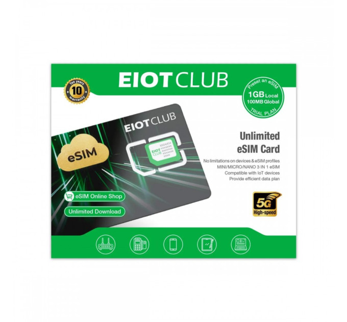 eSIM-карта eIoTClub: 9 eSIM-профілі на одній картці для вашого VPN-роутера GL.iNet